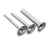 INOOMP 3 pezzi Tubi per Insaccatrice Salsiccia in Acciaio Resistente e Facile da Pulire per Macchine Salsicce Manuali e Riempimento Carne in Cucina