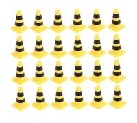 INOOMP 30 Pezzi Articoli di Parcheggio del Traffico Mini Coni Stradali Giocattolo del Traffico Piccoli Coni Stradali Giocattoli Segnaletica Stradale ABS