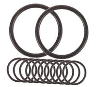INOOMP 30 Pezzi Piccolo grembiule di gomma anello per dito scorrevole valvola a tromba kit per la pulizia della tromba marmitta a gomma da cancellare Black