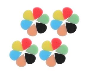 INOOMP 30 Spugne a Goccia per Trucco e Pittura del Viso, Spugne Sagomate Morbide e Delicate, Set 6 Colori per Uso in Feste, Lezioni D’arte e Attività Creative