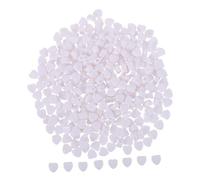 INOOMP 300 Pezzi Perline Forma di Cuore in Acrilico da Perline Decorative Bianche per Braccialetti e Creazioni Artigianali Leggere e Resistenti