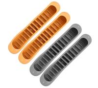 INOOMP 4 Pezzi Accessori per Stampelle Doppio Strato in Tpr, Supporto Morbido per Ascelle, Minimizza lo Scivolamento e Migliora la Stabilità Durante L'uso Post-operatorio la Salita delle