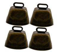 INOOMP 4 pezzi Campanacci in Metallo Vintage per Pecore e Bovini Campane Artigianali per Addestramento Animali e Decorazioni Rustiche Suono e Multipurpose per Pastori e Amanti Animali