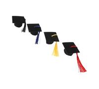 INOOMP 4 Pezzi Cappello della dottoressa bambola Mini accessori per bambole accessori per il trucco delle bambole costume da bambola Cappelli per bambole provato Nero