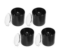 INOOMP 4 Pezzi Coperchio Macinapepe Manuale in Plastica per Cucina, Parti Sostitutive Macinasale e Pepe Regolazione Grossolana e Fine, Accessori per Macinino Spezie da Cucina,