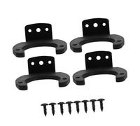 INOOMP 4 pezzi Ganci da Parete per Microfono in Metallo con Rivestimento in Silicone Supporto Compatto per Microfono Wireless Organizza e Proteggi Montaggio Facile su Muro per Uso
