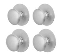 INOOMP 4 Pezzi Maniglia per Porta in Vetro Autoadesiva in Acciaio Inox Argento, Maniglia per Porta Scorrevole per Finestre e Porte in Vetro, per Bagni e Proprietà, Stile Moderno