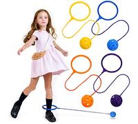 INOOMP 4 Pezzi Palla Colorati per Giocattoli da Caviglia per Attività Sportive Indoor e Outdoor per Sviluppo Motorio e Coordinazione