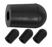 INOOMP 4 Pezzi Puntale Cappuccio Antiscivolo per Contrabbasso in Gomma 10mm, Accessori per Strumenti Musicali, Protettore di Ricambio per Piede, Miglioramento Risonanza per Musicisti