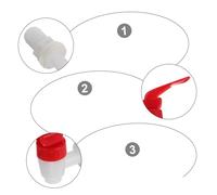 INOOMP 4 pezzi Rubinetto per Damigiana in Plastica Dispenser Bibite Facile da Installare per Bottiglie e Contenitori Design e Stabile Perdite