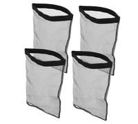 INOOMP 4 Pezzi Sacchetti Filtro Lint per Asciugatrice in Poliestere Nero Trappola Resistente Tutto Anno per Uso Domestico e Commerciale Compatibile con Ventilazione Esterna