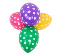 INOOMP 4 Pezzi Uovo di Pasqua Gonfiabile in PVC Riutilizzabile per Decorazioni Esterne, Facile da Gonfiare, Design Vivace e Unico per Spazi Verdi e Feste Pasquali All'aperto