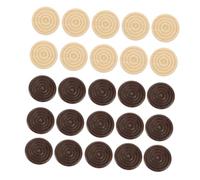 INOOMP 48 Pezzi Di Accessori Per Dama Controllati Gettoni Ai Mini Grandi Scuri E Solidi Accessori Per Backgammon Solo Per Adulti Dama In Legno