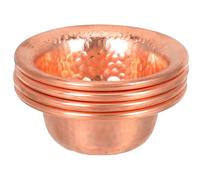 INOOMP 4pezzi Ciotole Offerta Tibetane in Rame per Acqua Sacra Resistente e Compatto per Cerimonie Buddiste e Decorazione Religiosa
