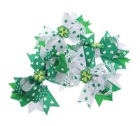 INOOMP 4pezzi Fermagli per Chioma Trifoglio e Fiocco Verde in Lega e Tessuto, Leggeri e Resistenti per Festa di San Patrizio, Accessori Eleganti per Donna