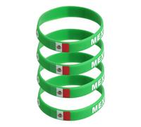 INOOMP 4pezzi in Silicone Del Messico Gomma Sportiva Fascia Da Polso Per Giochi Calcio e Partite Internazionali