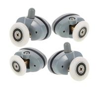 INOOMP 4pezzi Rotelle per Porta Doccia Scorrevole in Vetro Rulli per Box Doccia con Cuscinetti Sfera Design Piatto per Alta Capacità di Carico Facili da Installare e Sostituire