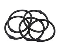 INOOMP 5 pezzi di corde elastiche di ricambio per trampolino: corde in nylon e lattice da 4,3 pollici, elastiche per il fissaggio della rete del mini trampolino.