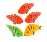INOOMP 5 Pezzi Giochi di Pesce Oscillano I Pescano Pescare Giocattoli Pesce di Simulazione Giocattolo a Bagnomaria Pesce Giocattolo Pesce Dondolante Plastica Colore Casuale
