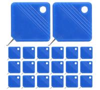 INOOMP 50 infila-ago per Cucito a Mano, Filo da Ricamo, Blu | Dispositivo di infilatura quadrato in plastica per cucito e lavori artigianali, infila-aghi facile da usare per anziani e