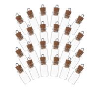 INOOMP 50 Pezzi Bottiglia dei Desideri in Vetro Mini 1, 5ml