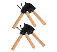 INOOMP 6 Pezzi Attrezzi da Giardino con Mini Paletta e Rastrello per Cura Piante da Interno Strumenti Compatti per Giardinaggio Facile e Preciso