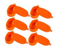 INOOMP 6 Pezzi di fast food ornamento paesaggistico fornitura sfondo fai da te Bento di simulazione per la casa delle bambole plastica Arancia