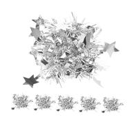 INOOMP 6 Pezzi fiore del polso fiori da polso colorati accessori sportivi per forniture per feste di cheerleader pon pon da cheerleader plastica Silver