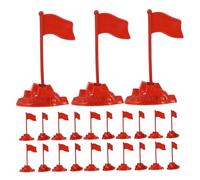 INOOMP 60 Pezzi Di Bandiera Rossa Flag Di Tavoli Gioco Delle Bandiere Rosse Piccole Bandiere Rosse Bandiera Vuota Mini Bandiera Rossa Rosso Plastica