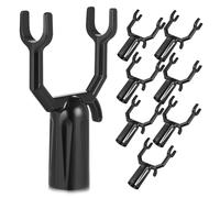 INOOMP 8 Pezzi Basamento dell'albero Naturale picchetti e Supporti per Alberi inclinati palo degli Alberi Supporto dei Frutti Sostegno dell'albero da frutto Lega di Alluminio Nero