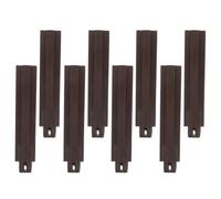 INOOMP 8 Pezzi Pali Angolari, Plastica Color Terra, Modulari | Supporti per Aiuole Rialzate e Vasi, Estensione Flessibile, Riparazione Strutture, Patio