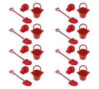 INOOMP 8 Set Set di Accessori Pompiere in Plastica Rossa Compatta per Giochi Educativi e Progetti Creativi, Stimola L'immaginazione e Adulti