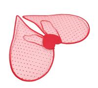 INOOMP Accessorio Costume Ala d'Angelo a Forma di Cuore Rosso per Donna, Oggetto di Scena per Festa degli Innamorati e Carnevale, Piume Leggere per Cosplay e Feste a Tema, Taglia Unica