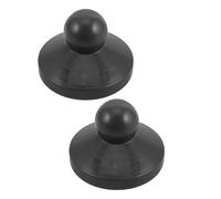 INOOMP Accessorio Portaombrelli da Esterno in Plastica Nero 2 Pezzi Design Elegante per Ombrelloni da Giardino Compatibili per Festa Estiva