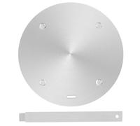 INOOMP Adattatore Piastra Diffusore di Calore 30 CM in Acciaio Inossidabile Manico, Compatibile Fornelli a Gas e Induzione, Utensile per Cucina e Scongelamento Rapido