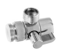 INOOMP Adattatore Rubinetto Lavatrice in Rame e Abs Design Antiscivolo Pratico, Valvola di Derivazione 1 in 2 Out per Lavatrice e Lavastoviglie, per Bagno e Cucina