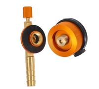 INOOMP Adattatore Valvola Gas per Bombola Propano Convertitore per da Campeggio e Escursionismo Kit Connessione Rapida e Ricarica Facile per Serbatoi Valvola Piatta