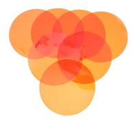 INOOMP Adesivi Filtro Gel Autoadesivi per Luce Calda e Arancione, Pellicola per Lampade LED da 74 Cm, 20 Pezzi per Illuminazione Ambientale e Luce Soffusa in Casa