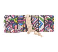 INOOMP Astuccio Portacolori Avvolgibile 48 Scomparti in Cotone, Pen Wrap | Pencil Wrap Case Cordino, Astuccio Eleri per Pittori e Scrittori, Decorazioni Scuola, Astucci per Scuola
