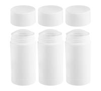 INOOMP Bastoncini Deodoranti Ricaricabili in Plastica Bianca, Confezione da 3, 30 G, Tubi Twist-Up per Deodoranti Fai da Te, per Viaggi e Trasferte di Lavoro