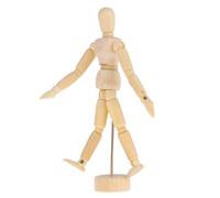 INOOMP Burattino in Legno Giunti Mobili, Ornamento per Decorazione Casa e Modello per Disegno Artistico in Legno Beige, per Artisti Avanzati e Ragazzo Ragazza
