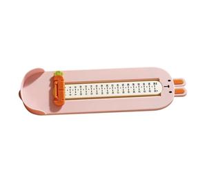 INOOMP Calibratore Piedi, Righello per Scarpe, ABS Rosa | Bebè, Rilevazione Precisa della Lunghezza del Piede, Utile per Scegliere la Taglia Corretta