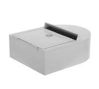 INOOMP Cassetta Postale e Resistente alle Intemperie Vintage in Ferro Bianco da Parete con Serratura Design Elegante per Uso Esterno e Porte Piccole