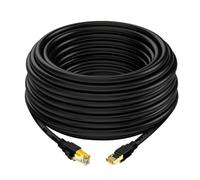 INOOMP Cavo Ethernet Cat6a Struttura a 4 Coppie Intrecciate e Doppio Schermo Connettore Rj45 Ultra Sottile Rete ad Alta Velocità e Larga Banda