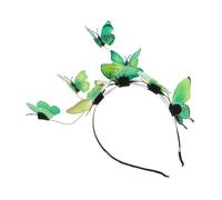 INOOMP Cerchietto Decorativo Farfalle, Plastico Verde per Feste e Cerimonie | Design Raffinato, Speciale e Chic, Sostituzione per Vecchio Accessorio, per Banchetto, Foto e Ballo Stile Casuale