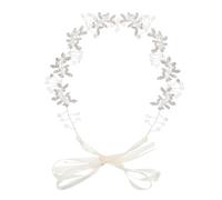INOOMP Cerchietto per Chioma da Sposa in Lega e Cristalli Argento, Accessorio Raffinato per Decorazione Chioma e Fotografia, per Abiti da Matrimonio
