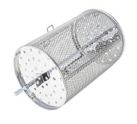 INOOMP Cestello Rotante in Acciaio Inossidabile per Arrosti e Noci, Riscaldamento Uniforme e Antiruggine, Set 1 Pezzo per Uso in Cucina e Riunioni Familiari