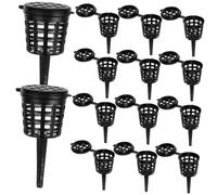 INOOMP Cestini di Fertilizzante in Plastica Riutilizzabili Coperchio per Bonsai, Fiori e Orchidee, Contenitori Pratici per Semina e Fertilizzazione da Giardinaggio, Set da 100 Pezzi