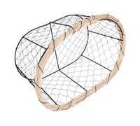 INOOMP Cestino in Filo di Ferro per Frutta e Verdura Contenitore Decorativo Rustico Resistente per Aerazione Porta Pane e Snack Multifunzione per Cucina e Tavola