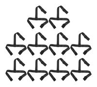 INOOMP Cinghia Elastica di Ricambio per Fascia Faro LED 10 Pezzi Nera, Supporto per Torcia Fissaggio Regolabile, Accessori per Ciclismo, Escursionismo e attività all’Aperto